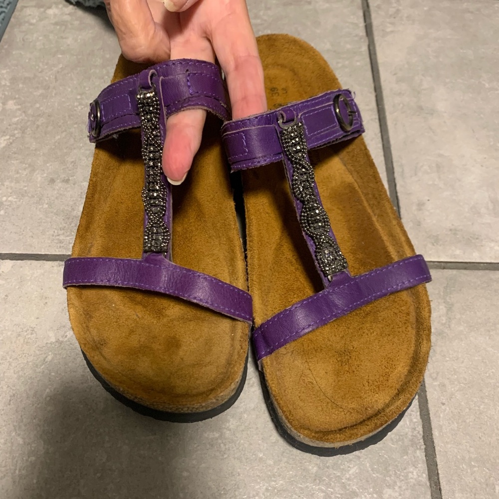 PAIR OF NAOT SANDALS.